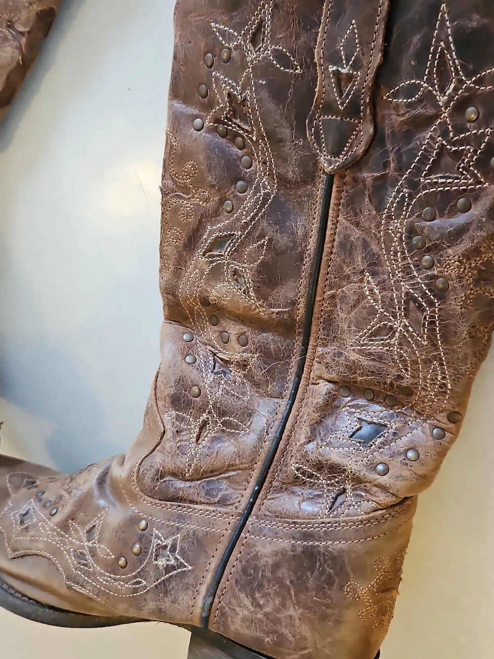 Laredo Western Rust Brown Cowboy Boots - Picture 8 of 15